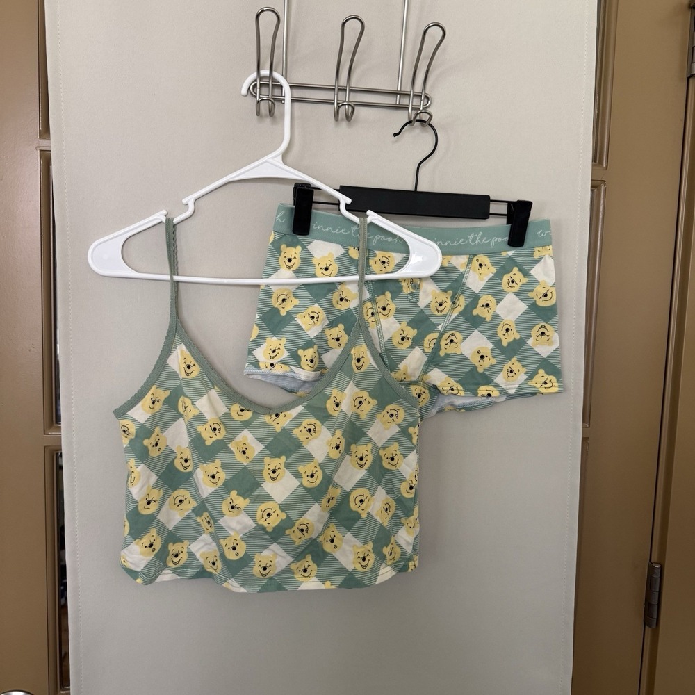 Winnie The Pooh Womens‎ Small/Medium Camisole Boxer Pajama Set